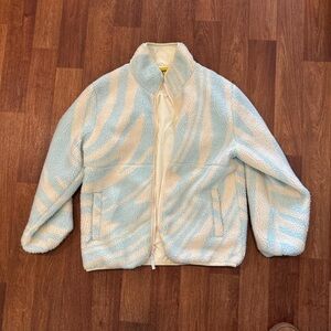 Golf Wang Sherpa Blue and White Fleece Jacket